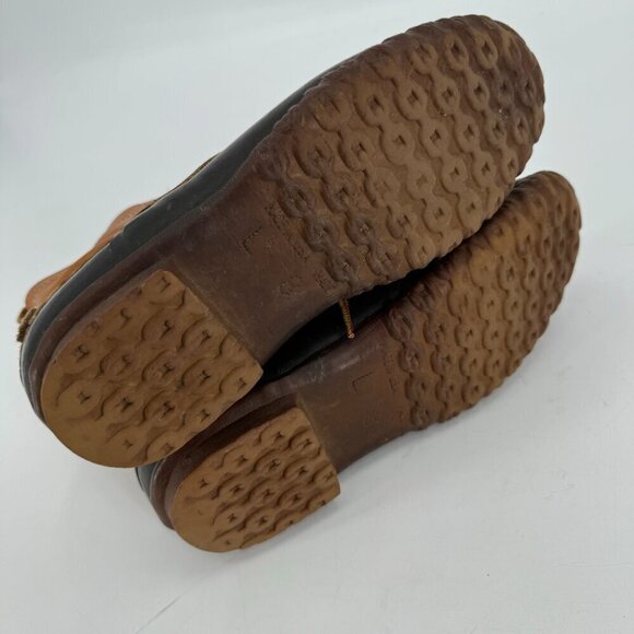 L.L. Bean Vintage Original Classic Brown Bean Leather Waterproof Rain 8 Boots - Picture 6 of 8